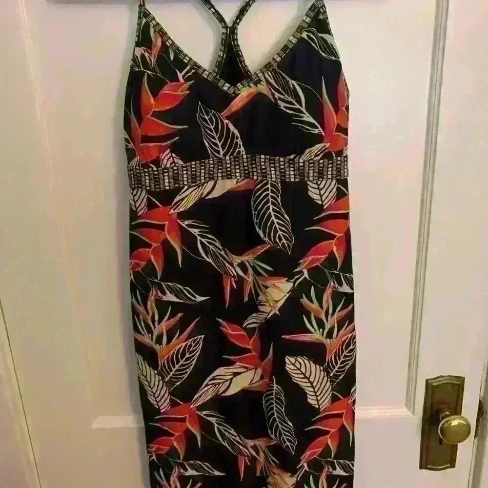 Athleta Shorebreak Floral Beach Dress, Womens Size Small - Picture 2 of 8